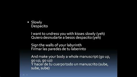 lyrics of the song despacito|despacito song meaning in english.